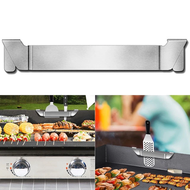 Soporte de espátula Rack Griddle Accesorios Acero Inoxidable Sin taladrar Fácil instalación