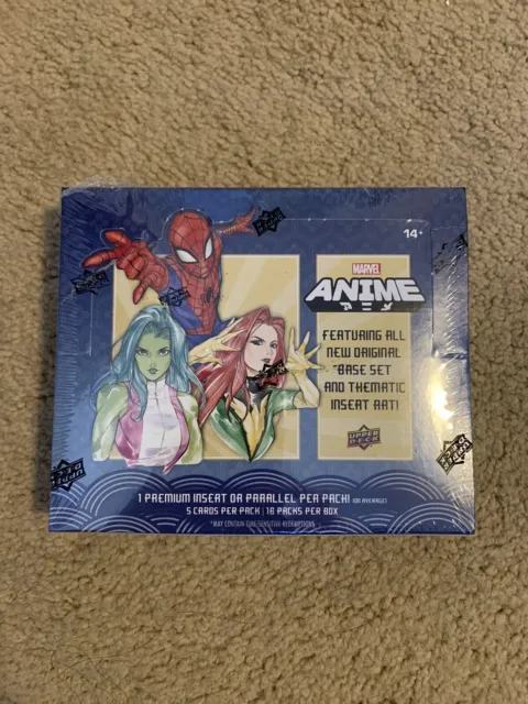 2020 Marvel Anime Trading Cards SEALED HOBBY BOX - 16 Packs! - Peach Momoko - UD