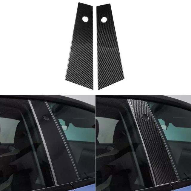 2PCS GARNITURE PILIER B fenêtre de voiture extérieure pour Tesla