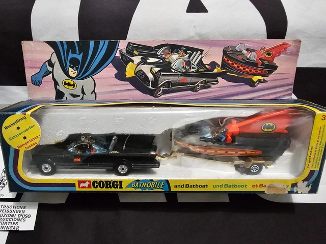 Coffret Corgi Toys - 3 Batmobile + Batboat + Remorque - Batman D'origine