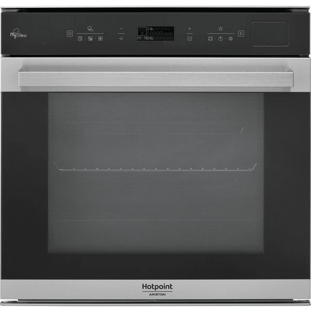 Hotpoint FI7 S8C1 SH IX HA 73 L A+ Noir, Acier satin