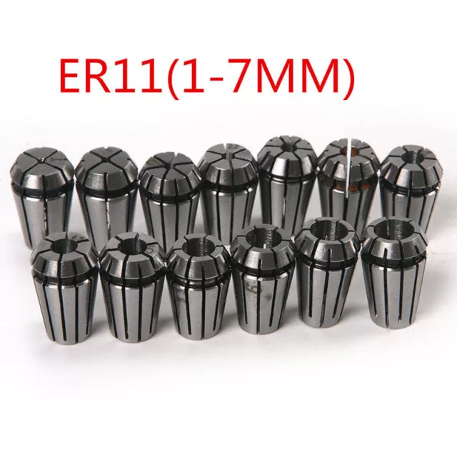 15pcs ER11 Precision Spring Collet Set for CNC Lathe Engraving Machine Tool