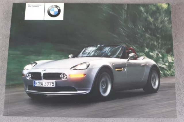 BMW Z8 "E52" operating instructions "IX-2002" operating instructions "UNUSED"