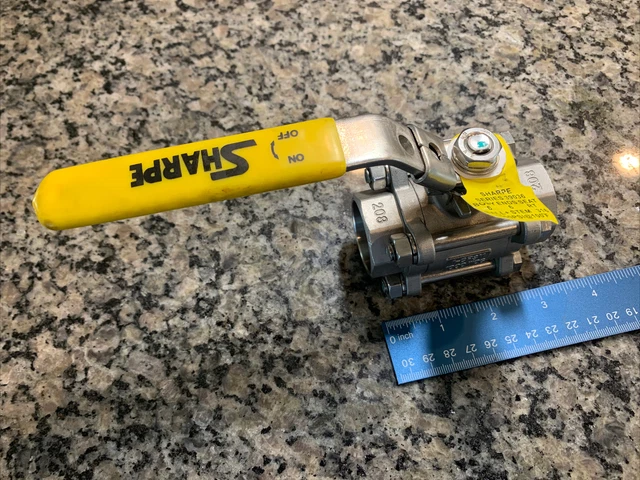 Sharpe Full Port Socket Weld Ball Valve 1-1/4"  1-CF8M 1000 WOG  SGSF SL   NEW