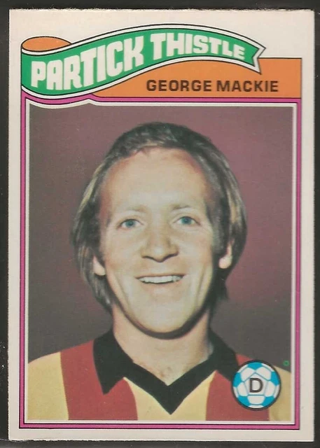 Topps-Football (Scottish Green Back 1978)-#057- Partick Thistle - George Mackie