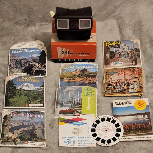 VIEWMASTER - SAWYER'S EARLY 1940's MODEL A VIEWER IN BOX w/15 reels