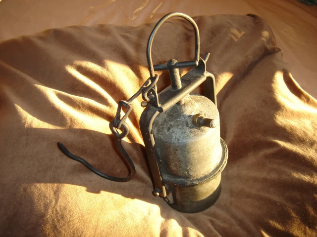 Lampe de mineur ancienne - France