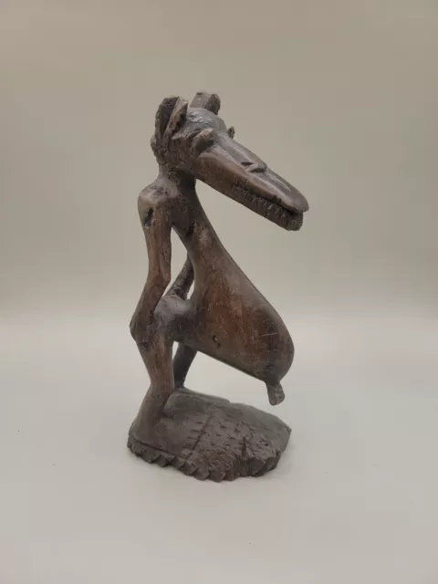 OOAK Vintage Mid-Century Makonde Sculpture Shetani  African Wood Carving/Art