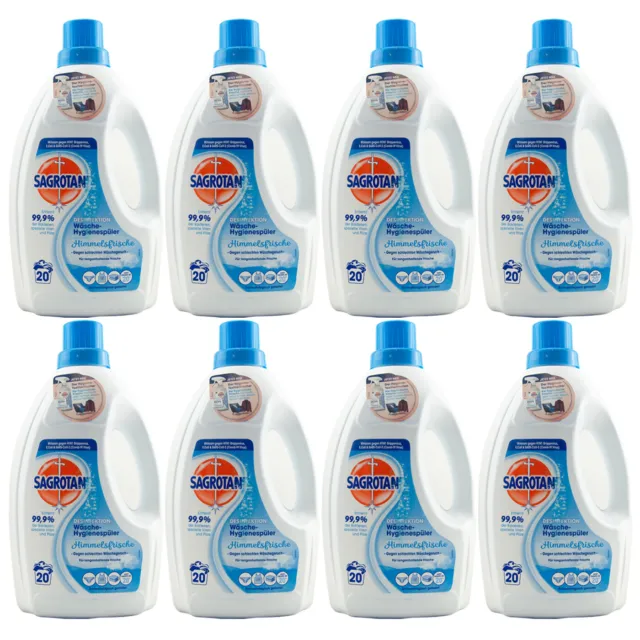 Sagrotan Blanken Series Hygiene Washer Sky Fresh 8 x 1.5Liter 20W