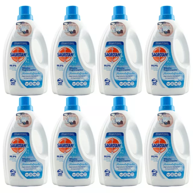 Sagrotan Laundry Hygiene Cleaner Himmelsfrische 8 X 1,5Liter 20WL