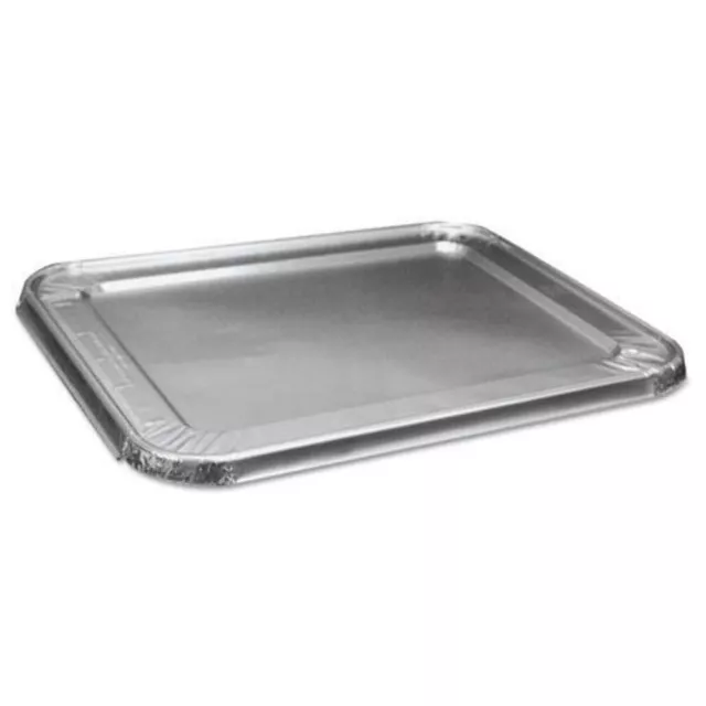 Boardwalk LIDSTEAMHF Half Size Steam Table Pan Lid for Deep Pans, Aluminum,...