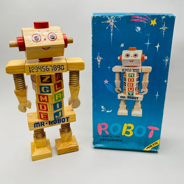 Robot Ancien Vintage Rare Robot Bank Tirelire En Boite Tin Toy Jouet