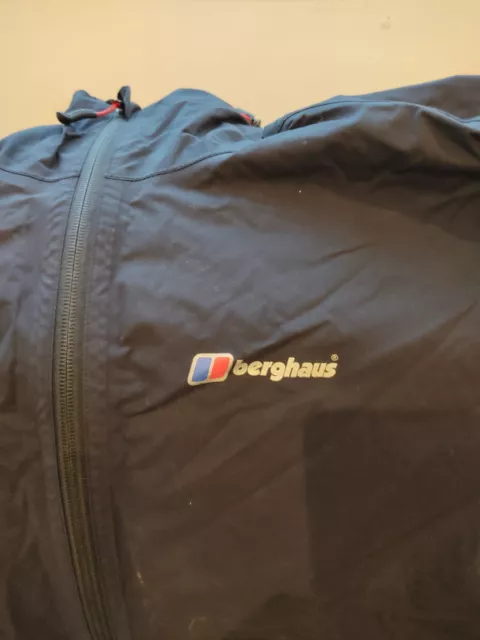 Mens Berghaus Hydroshell Waterproof Jacket Black Size L