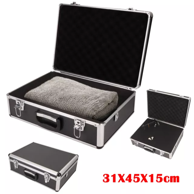 Large Aluminium Flight Hard Case Tool Box Carry Foam Storage DJ Camera Box