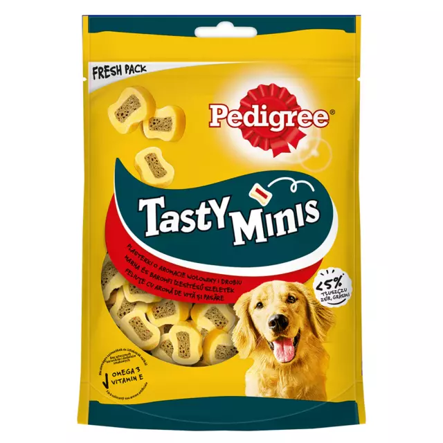 PEDIGREE TASTY MINIS 155g AU BOEUF Psi Przysmak