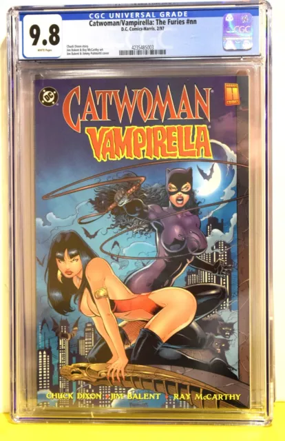 Catwoman Vampirella The Furies   Cgc 9.8   Jim Balent Art   1997