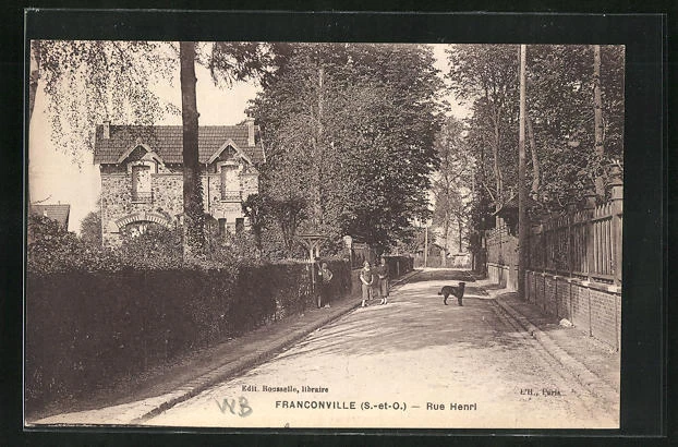 CPA Franconville, Rue Henri