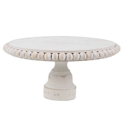 New Maine & Crawford Delilah Collection Wood Display Stand with Beads 25x25x12