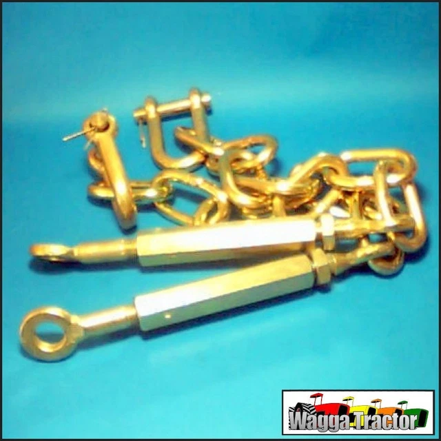 SCH0175 2x Adjustable Stabiliser Chains Massey Ferguson 35 Tractor & MF 135 240