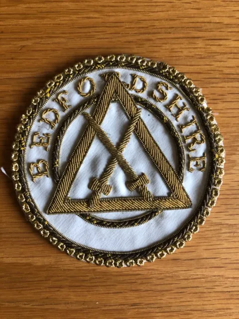 Bedfordshire Royal Arch Provincial Grand Sword Bearer Apron Badge