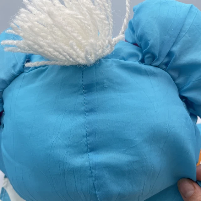 Vintage 1987 Fisher Price Puffalump Blue Elephant Hawaiian Shirt Stuffed Plush 8