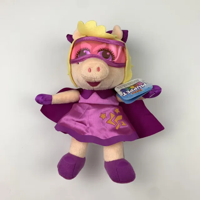 Disney Junior Muppet Babies Super Fabulous Miss Piggy 8” Plush Stuffed Animal