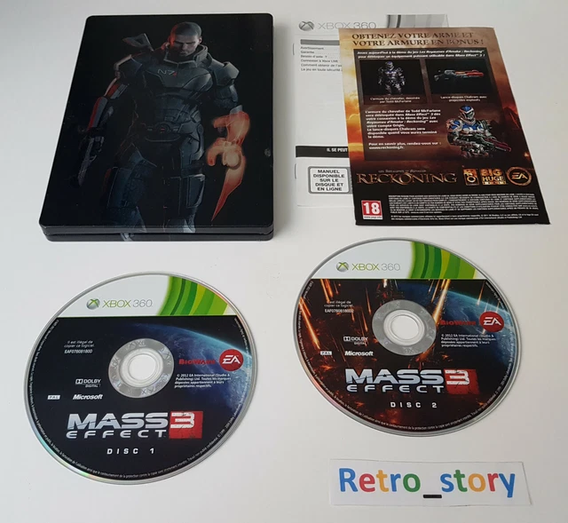 Mass Effect 1 + 2 + 3 Steelbook Complet Pour Xbox 360 - Édition Collector, Jeux PAL France