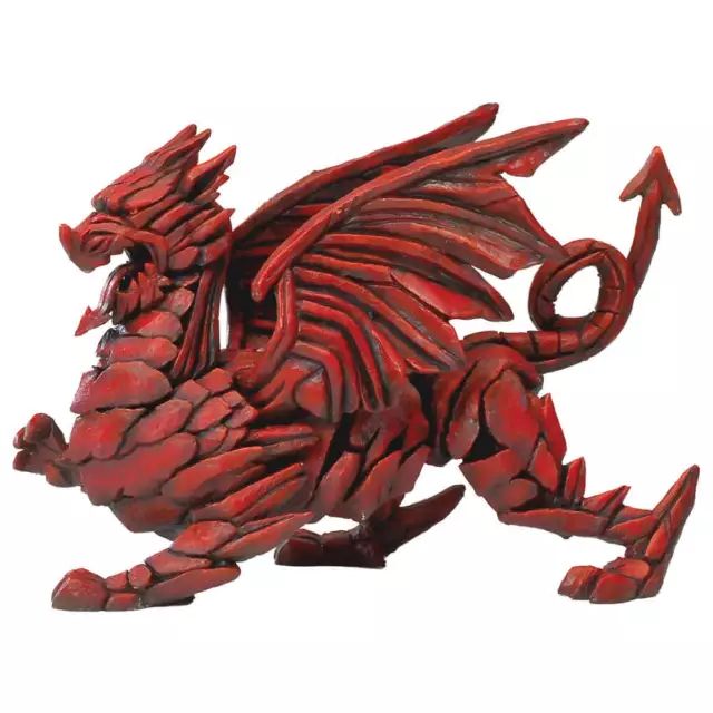 Edge Scuplture: Stone Resin Dragon Figure, 26cm (Length)