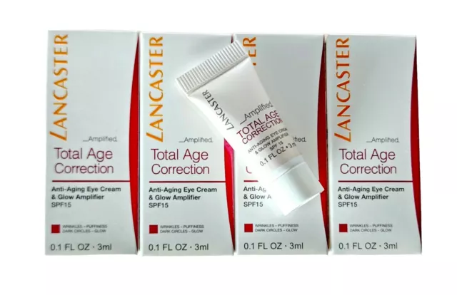 4x 3 ml Lancaster Total Age Correction Anti-Aging Eye Cream ( 12 ml )