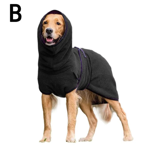 Dog Bathrobe Towel Microfibre Bath Robe Pet Super Absorbent Coat Drying O6B4