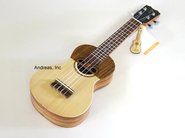 Professional Soprano Ukulele Solid Spruce, Koa & African Wood w/ Gig Bag Professional Soprano Ukulele Solid Spruce, Koa & African Wood w/ Gig Bag