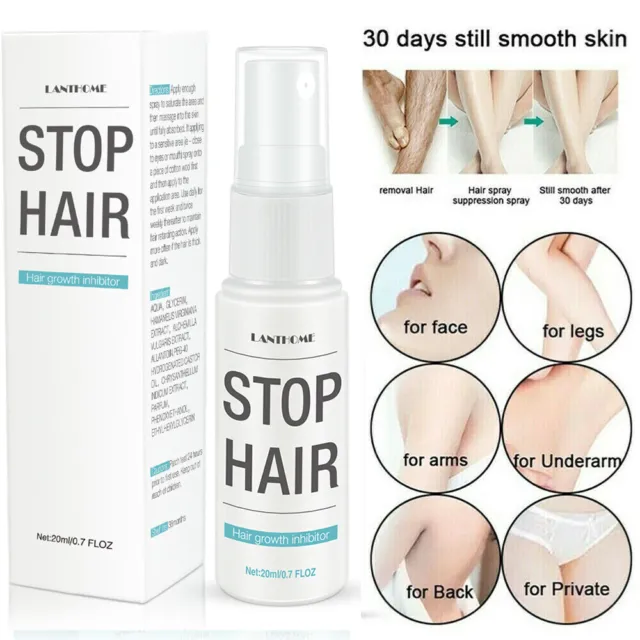 Hair Removal Spray Natural Painless Permanent Depilatory Cream Stop Hair Growth