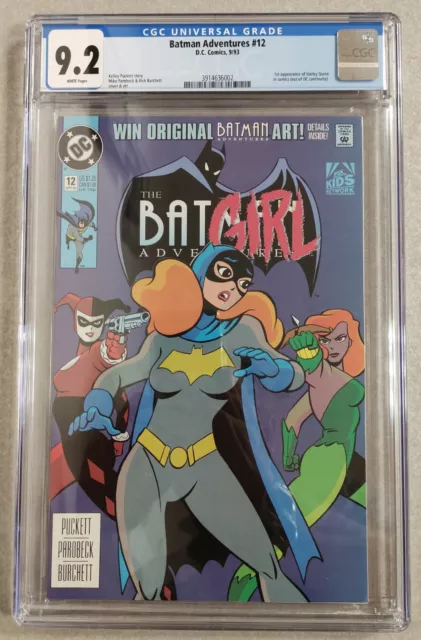 Batman Adventures 12 CGC 9.2 Harley Quinn 1st Appearance in std comic DC 1993