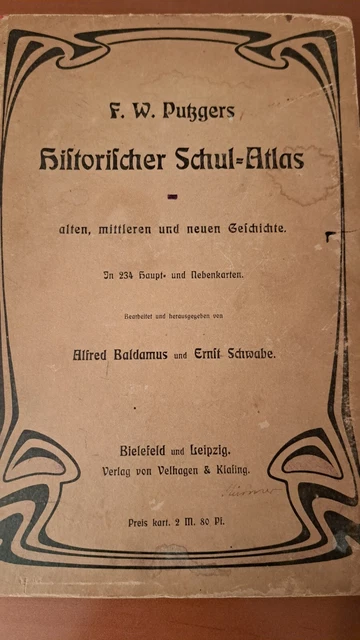 HISTORISCHER SCHULATLAS VON 1903 EUR 19,00 PicClick DE