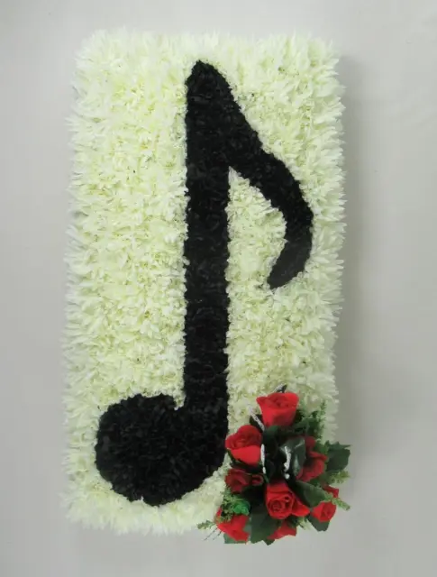 music note Artificial Grave/Memorial Wreath Large Spray justbecausesilkflowers