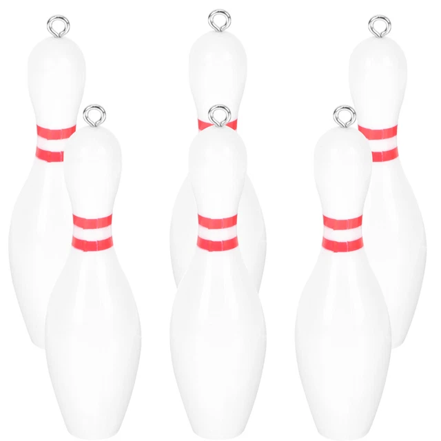 6 pz portachiavi bowling simulato decorazione sport decorazione chiave tematica bowling
