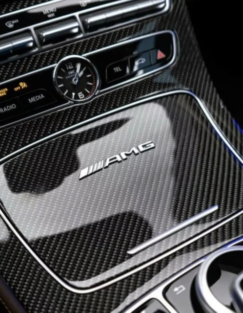 Mercedes Comand Mittelkonsole Folierung Umbau Folie Esche AMG C E In