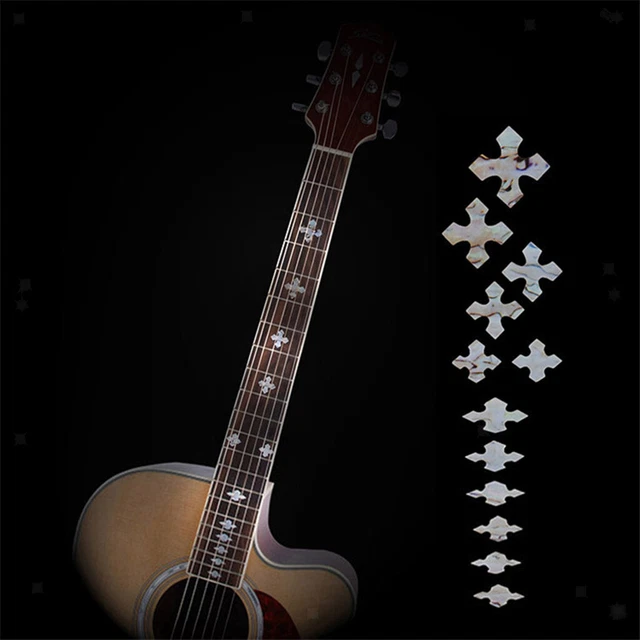 Guitar Inlay Sticker Bass Fret Fretboard Decals DIY Markers Labels