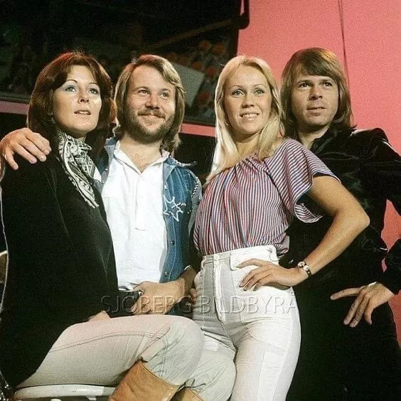 Iconic  Large Photo ABBA  Good Condition