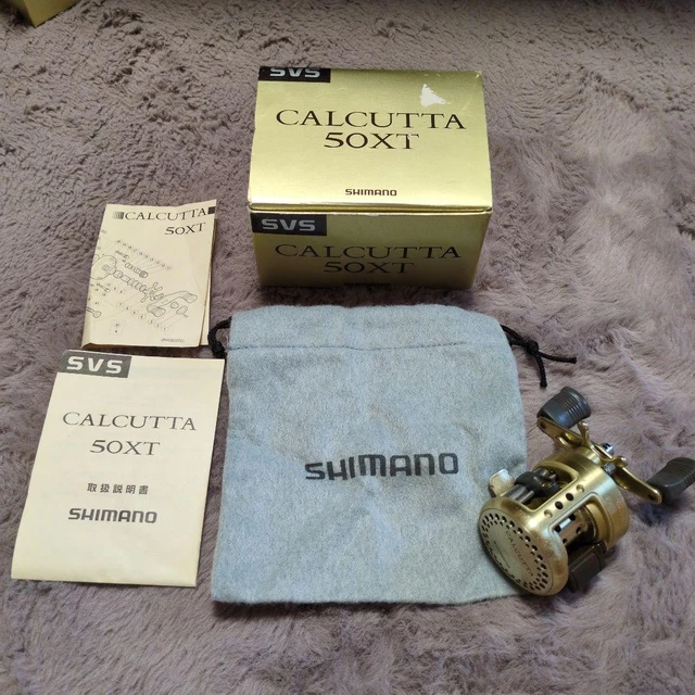 SHIMANO CALCUTTA 50XT Reel Gold 50 Size Baitcasting, with