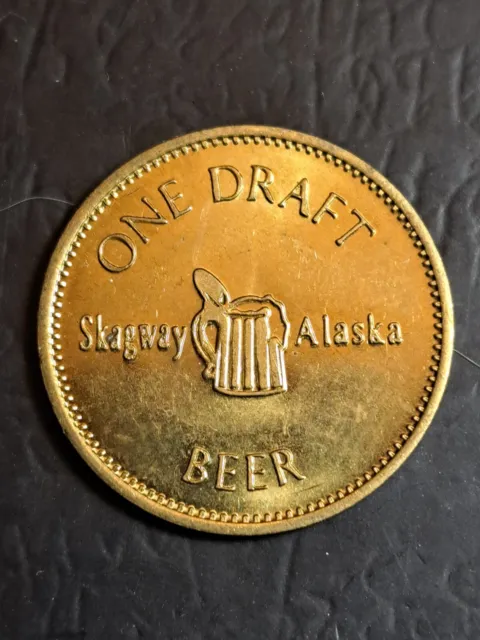 SKAGWAY BREWING COMPAMANY Alaska One Draft Beer Token Pb581 $7.53 ...