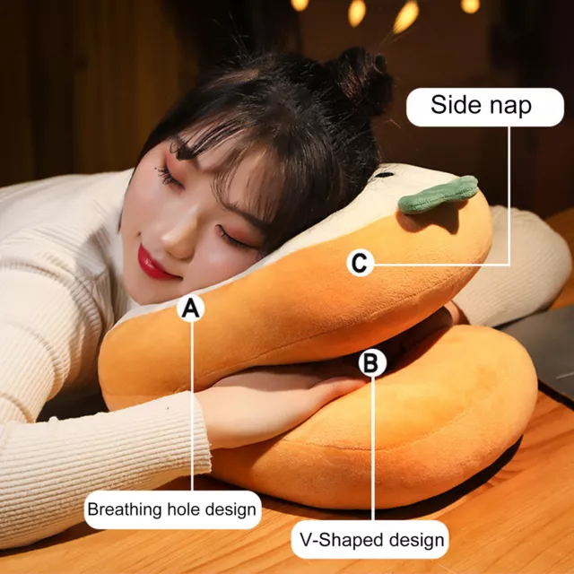 Plush Doll Cozy Rest Nap Sleeping Cervical Vertebra Support Pillow High Elastic