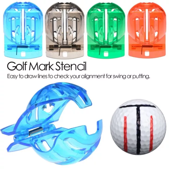 Marker Golf Tool Golf Ball Marker Line Marker Golf Mark Stencil Alignment Tool