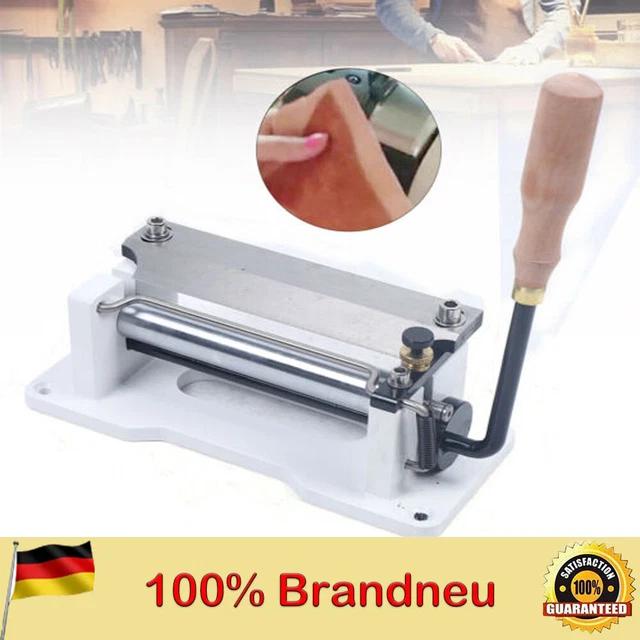 Espesor de corte ajustable manual taller cáscara de cuero máquina de corte hierro