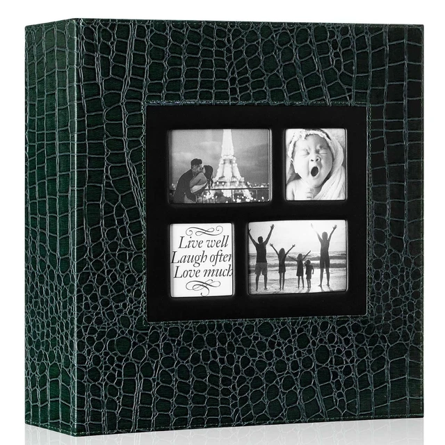 Photo Album 4x6 600 Pockets Photos Croco, Extra Large Capacity Family ...