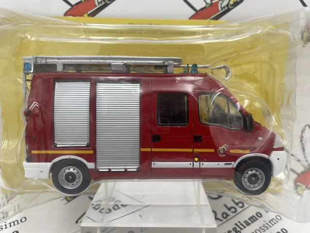 Hachette Renault B70 4x4 VSN – 1:43 – Pompiers Légers – Métal – Neuf – Série Tintin