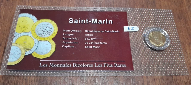 LES MONNAIES BICOLORES Les Plus Rares - Saint Marin- Club Francais De