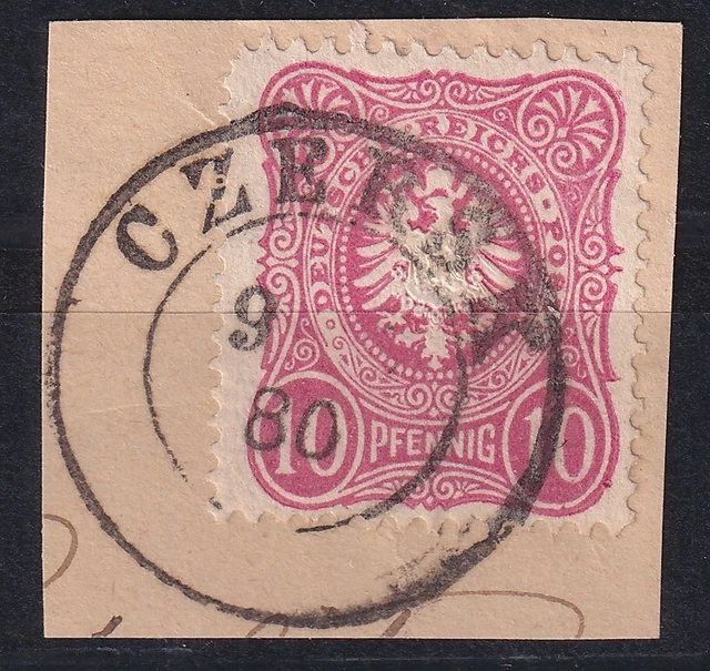64972) CZERSK Westpreußen 1880 nachverwendeter Preußen-Stempel