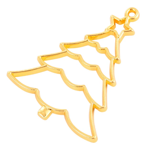 10 Pcs Offene Anhänger Charms Epoxy-Rahmen Harzanhänger Zum Basteln Säumen