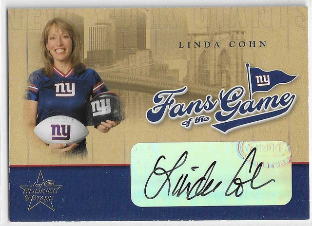 Linda Cohn 2004 Leaf Rookies & Stars Fans Of The Game Auto Sp Espn Mg